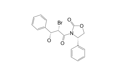N-[2'-BROMO-3'-HYDROXY-3'-PHENYL-1'-OXOPROPYL]-4-PHENYL-2-OXAZOLIDINONE