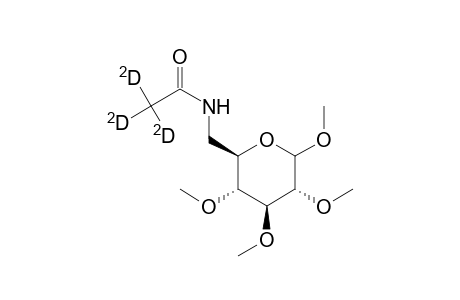 Methyl-6-trideuteroacetamido-6-desoxy-2,3,4-tri-O-methyl-D-glucopyranoside