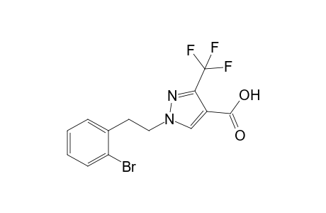 1-[2-(2-Bromophenyl)ethyl]-3-(trifluoromethyl)-1H-pyrazole-4-carboxylic acid