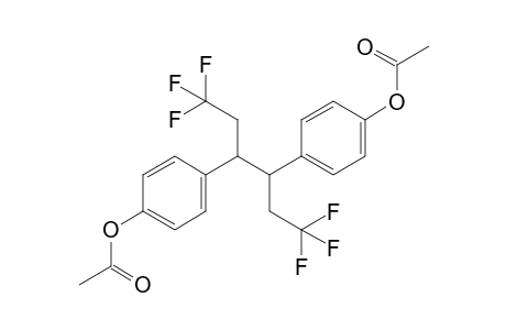 1,4-bis(trifluoromethyl)-2,3-bis(p-acetoxyphenyl)butane