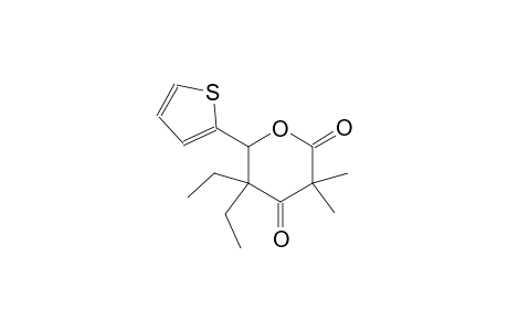 5,5-diethyl-3,3-dimethyl-6-(2-thienyl)dihydro-2H-pyran-2,4(3H)-dione