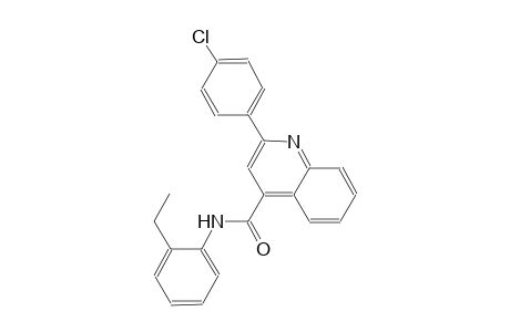 4-quinolinecarboxamide, 2-(4-chlorophenyl)-N-(2-ethylphenyl)-