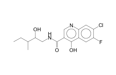 7-Chloro-6-fluoro-4-hydroxyquinoline-3-carboxamide, N-(2-hydroxy-3-methylpentyl)-