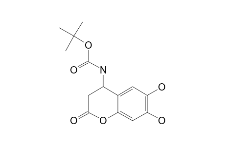 4-TERT.-BUTOXYCARBONYLAMINO-3,4-DIHYDRO-6,7-DIHYDROXY-1-BENZOPYRAN-2-ONE