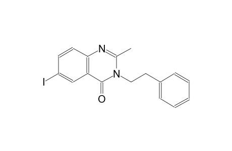 6-iodo-2-methyl-3-(2-phenylethyl)-4(3H)-quinazolinone