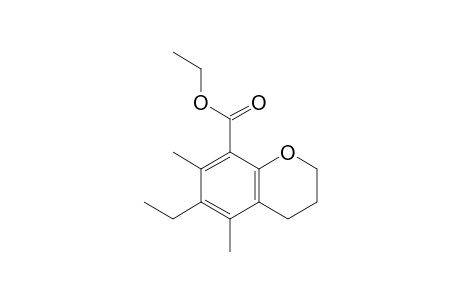 Ethyl 3,4-dihydro-5,7-dimethyl-6-ethyl-2H-chromene-8-carboxylate