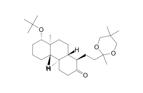 2(1H)-Phenanthrenone, 8-(1,1-dimethylethoxy)dodecahydro-8a-methyl-1-[2-(2,5,5-trimethyl-1,3-dioxan-2-yl)ethyl]-, [1R-(1.alpha.,4a.beta.,4b.alpha.,8.beta.,8a.beta.,10a.alpha.)]-