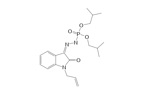 PHOSPHOROHYDRAZIDIC-ACID-N'-[1,2-DIHYDRO-2-OXO-1-(2-PROPENYL)-3H-INDOL-3-YLIDENE]-DIISOBUTYLESTER