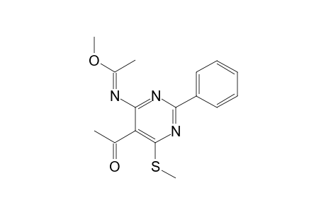 N-[5'-Acetyl-6-(methylthio)-2'-phenylpyrimidin-4'-yl]-O-(methylacetimidate)