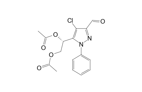 4-CHLORO-[(1S)-1,2-DIACETOXYETHYL]-1-PHENYL-PYRAZOLE-3-CARBOXALDEHYDE
