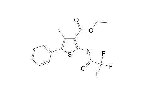 2-Amino-4-methyl-5-phenylthiophene-3-carboxylic acid, N-trifluoroacetyl-, ethyl ester