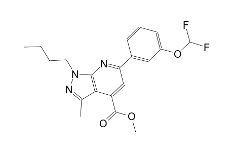 methyl 1-butyl-6-[3-(difluoromethoxy)phenyl]-3-methyl-1H-pyrazolo[3,4-b]pyridine-4-carboxylate
