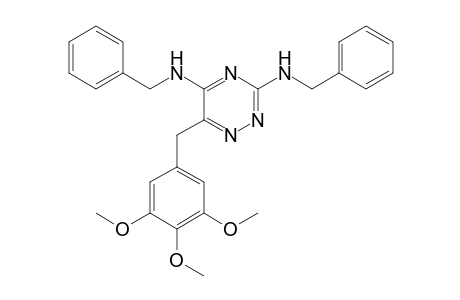 3,5-bis(benzylamino)-6-(3,4,5-trimethoxybenzyl)-as-triazine