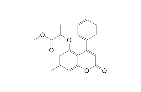methyl 2-[(7-methyl-2-oxo-4-phenyl-2H-chromen-5-yl)oxy]propanoate