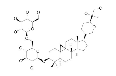 9,19-Cyclo-lanosta-21,24-epoxy-3.beta.,25,26-triol-3.beta.-O-gentiobioside