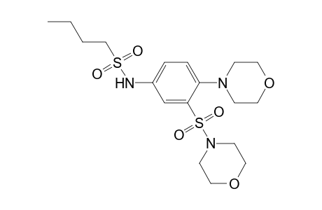 N-(4-morpholin-4-yl-3-morpholin-4-ylsulfonyl-phenyl)butane-1-sulfonamide