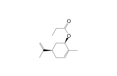 2-Cyclohexen-1-ol, 2-methyl-5-(1-methylethenyl)-, propanoate, (1R-cis)-