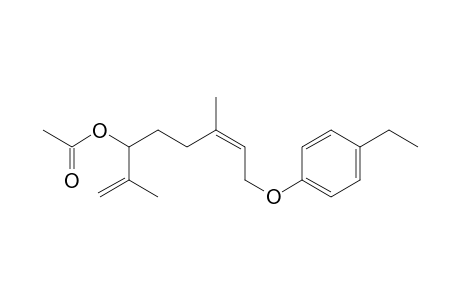 1,6-Octadien-3-ol, 8-(4-ethylphenoxy)-2,6-dimethyl-, acetate