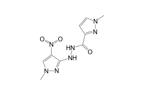 Pyrazole-3-carbohydrazide, N2-(1-methyl-4-nitropyrazol-3-yl)-1-methyl-