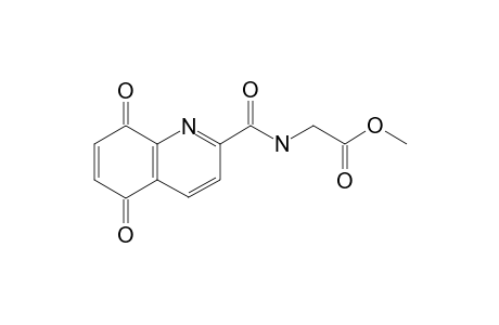 N-GLYCINE-(METHYLESTER)-5,8-DIOXO-5,8-DIHYDRO-QUINOLINE-2-CARBOXAMIDE