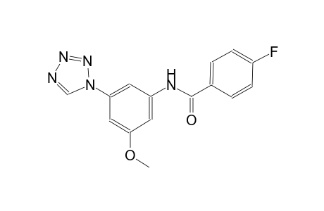 4-Fluoro-N-(3-methoxy-5-tetrazol-1-yl-phenyl)-benzamide