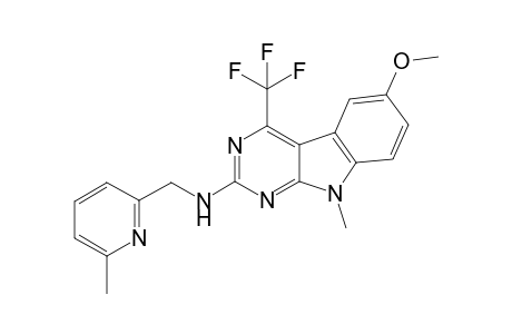 (6-methylpyridin-2-yl)methylamine[(6-methylpyridin-2-yl)methyl]-6-methoxy-4-trifluoromethyl-9H-pyrimido[4,5-b]indol-2-amine