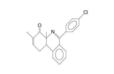 2-(4-Chloro-phenyl)-9,10a-dimethyl-7,7a-dihydro-phenanthridin-10(10aH)-one