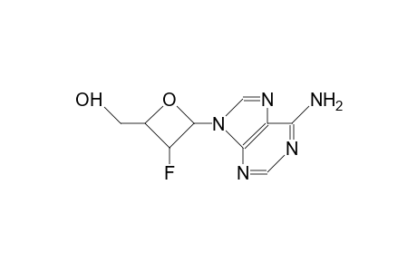 9-(2'-Deoxy-2'-fluoro-B-D-erythro-oxetanosyl)-adenine