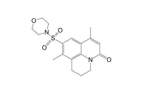 1H,5H-Benzo[ij]quinolizin-5-one, 2,3-dihydro-7,10-dimethyl-9-(4-morpholinylsulfonyl)-