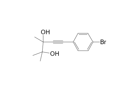5-(4-Bromophenyl)-2,3-dimethylpent-4-yne-2,3-diol