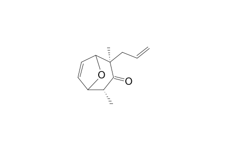 2-Allyl-2.alpha.,4.alpha.-dimethyl-8-oxabicyclo[3.2.1]oct-6-en-3-one