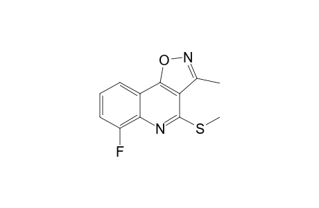 6-Fluoro-3-methyl-4-methylsulfanylisoxazolo[4,5-c]quinoline