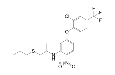 Benzenamine, 5-[2-chloro-4-(trifluoromethyl)phenoxy]-N-[1-methyl-2-(propylthio)ethyl]-2-nitro-