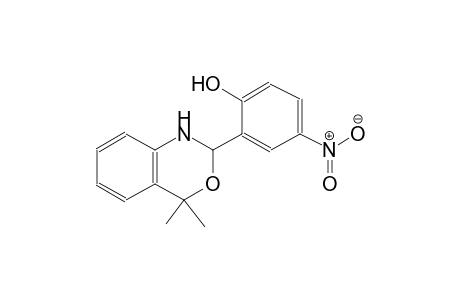 2-(4,4-dimethyl-1,4-dihydro-2H-3,1-benzoxazin-2-yl)-4-nitrophenol