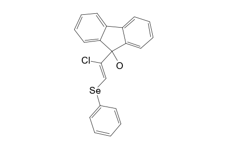 E-2-CHLORO-3-PHENYLSELENO-1,1-DIBENZOBUTAMETHYLENE-2-PROPEN-1-OL;9-HYDROXY-9-(E-1'-CHLORO-2'-PHENYLSELENO-ETHENYL)-FLUORENE