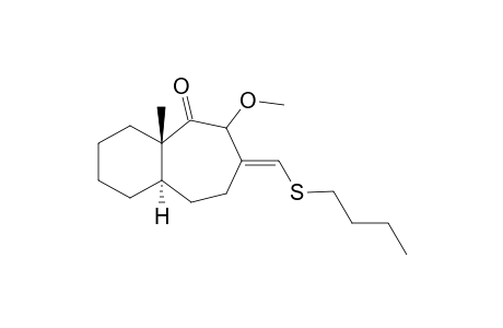 (4aS,9aR)-7-Butylsulfanylmethylene-6-methoxy-4a-methyl-decahydro-benzocyclohepten-5-one