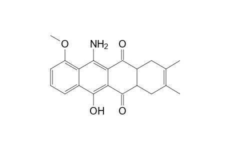 6-Amino-11-hydroxy-7-methoxy-2,3-dimethyl-1,4,4a,12a-tetrahydronaphthacene-5,12-dione