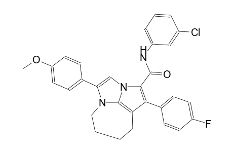 N-(3-chlorophenyl)-1-(4-fluorophenyl)-4-(4-methoxyphenyl)-5,6,7,8-tetrahydro-2a,4a-diazacyclopenta[cd]azulene-2-carboxamide