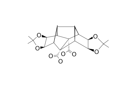 5-ALPHA,6-ALPHA:11-ALPHA,12-ALPHA-BIS-(ISOPROPYLIDENEDIOXY)-PENTACYCLO-[6.4.0.0-(2,10).0-(3,7).0-(4,9)]-DODECANE-8,9-DICARBOXYLIC-ACID