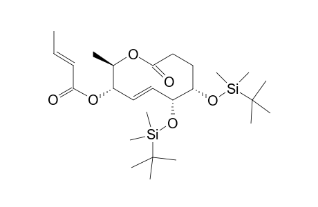 (5S,6R,9S,10R)-5,6-Bis((tert-butyldimethylsiloxy)-10-methyl-2-oxo-3,4,5,6,9,10-hexahydro-2H-9-oxecinyl (E)-2-butenoate