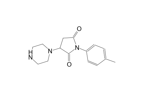 1-(4-methylphenyl)-3-(1-piperazinyl)-2,5-pyrrolidinedione