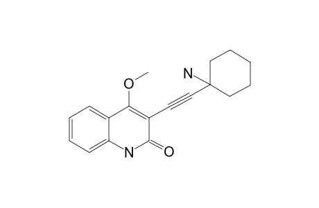 3-(3-Amino-2-cyclohexylethynyl)-4-methoxy-2(1H)-quinolinone