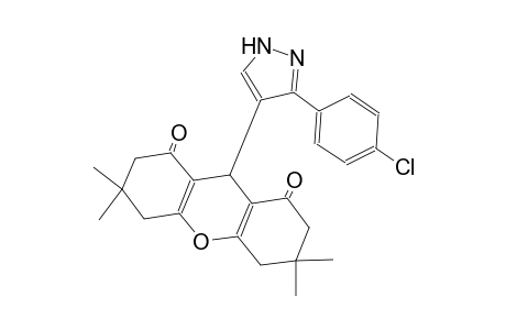 9-[3-(4-chlorophenyl)-1H-pyrazol-4-yl]-3,3,6,6-tetramethyl-3,4,5,6,7,9-hexahydro-1H-xanthene-1,8(2H)-dione