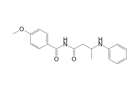 4-Methoxyl-N-(3-phenylamino-butyryl)-benzamide