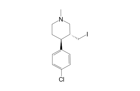 (3R,4S)-4-(4-Chlorophenyl)-3-(iodomethyl)-1-methylpiperidine