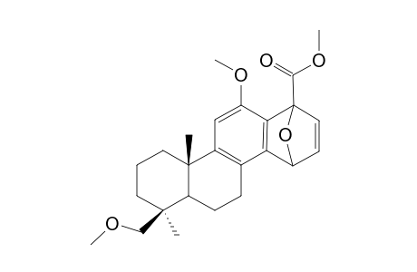 Methyl [6aR-(1a,4a,6ab,7a,10aa)]-1,4-epoxy-12-methoxy-7-methoxymethyl-7,10a-dimethyl-1,4,5,6,6a,7,8,9,10,10a-decahydrochrysene-1-carboxylate and methyl [6aR-(1a,4a,6aa,7b,10ab)]-1,4-epoxy-12-methoxy-7-methoxymethyl-7,10a-dimethyl-1,4,5,6,6a,7,8,9,10,10a-decahydrochrysene-1-carboxylate (45:55 mixture)
