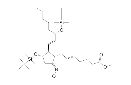 Methyl-(5Z,13E,8R,11R,12R,15S)-11,15-bis-(tert.-butyldimethylsiloxy)-9-(anti-oximino)-5,13-prostadienoate