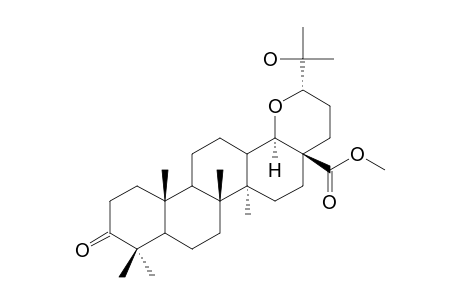 17,24-EPOXY-25-HYDROXY-3-OXO-BACCHARAN-21-OIC-ACID-METHYLESTER