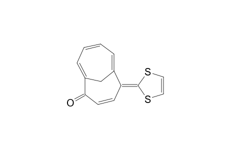 Bicyclo[4.4.1]undeca-3,6,8,10-tetraen-2-one, 5-(1,3-dithiol-2-ylidene)-, (.+-.)-