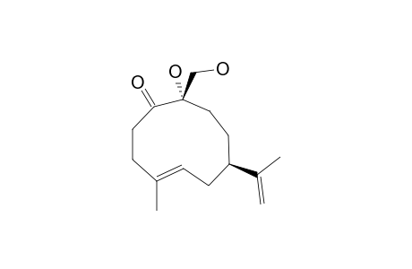 10-ALPHA,14-DIHYDROXYGERMACRA-4,11(13)-DIEN-1-ONE